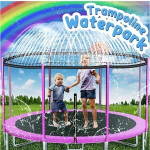 NIB Trampoline Sprinkler Toys for Kids, 39ft Trampoline Water Sprinkler Add On